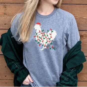 Christmas Chicken T-Shirt XXL, Graphite Heather