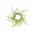 Delicate Cream Astilbe & Lace Candle Ring, 2"