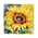 4/Set - Watercolor Sunflower Coasters & Holder, 39038