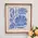 Natural Flower on Blue Background Frayed Edge Print 18in. X 16in., 19932Natural Flower on Blue Background Frayed Edge Print 18in. X 16in., 19932