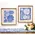 Natural Flower on Blue Background Frayed Edge Print 18in. X 16in., 19932