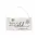 White Christmas Wood Ornament, 3/Set