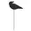 Wooden Crow Planter Stake Topper, 6.5"H, 38059