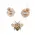 Blessed Bee Flower Ornaments, 3/Set