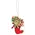 Retro Look Wooden Puppy, Kitten, & Reindeer Ornaments, 4/Set