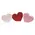 Chunky Glittered Heart Name Card Holders, 3/Set, 38960