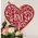 Vined Love Hanging Heart Sign, 38961