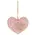 Wildflower Friendship Wooden Heart Ornament - 3 Asstd., 39045