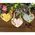 Vintage Floral Friendship Wooden Heart Ornament - 3 Asstd., 39047