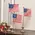 Pedestal with Flags, 3/Set, 39052