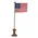 Pedestal with Flags, 3/Set, 39052