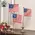 Pedestal with Flags, 3/Set, 39052