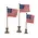 Pedestal with Flags, 3/Set, 39052
