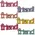 Friend Word Sitter - 6 Asstd., 39060
