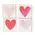 Watercolor Heart 2" Square Block - 4 Asstd., 39065