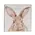 Think Spring Watercolor Bunny Square Block, 39080
