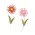 Distressed Wood Flower Magnets - 2 Asstd., 39116