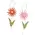 Distressed Wood Flower Hanger - 2 Asstd., 39117