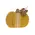 Distressed Chunky Wooden Feed Sack Stripe Pumpkin w/Leaves Sitter, 3 Asstd.