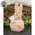 Stuffed Sherpa Bunny Sitter - 9.5"H, CW5006