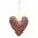 Plush Velvet Heart Ornaments, 3/Set, CW5018