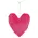Stuffed Chenille Valentine Heart Ornament - 3 Asstd., CW5068