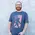 Sasquatch Flag T-Shirt - Heather Navy, L198XXL