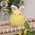 Fuzzy Standing Chick with Bunny Ears, SHN6023