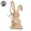 Wood Bunny with Foliage Sitter - 12"H, SUN6015