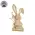 Wood Bunny with Foliage Sitter - 9"H, SUN6016