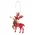 Woodland Pine & Bell Deer Ornament, 3 Asstd.