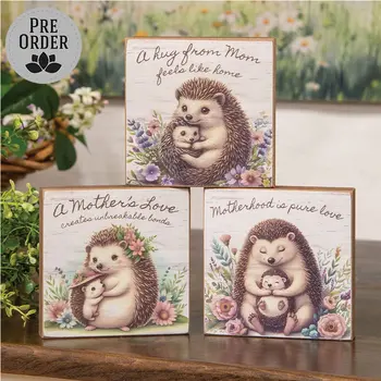 Mother's Love Hedgehog Block - 3 Asstd., 38975