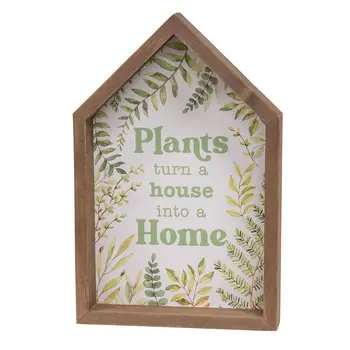 2/Set - Plant House  Shaped Box Signs, 38993