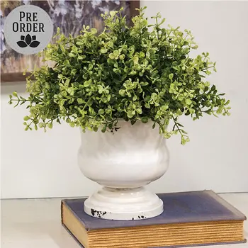 Distressed White Urn, 70228