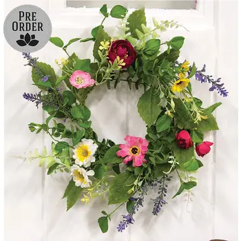 Breezy Summer Blooms Candle Ring - 6", SA112616