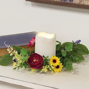 Breezy Summer Blooms Candle Ring - 3", SA112617