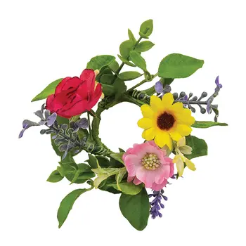 Breezy Summer Blooms Candle Ring - 1.5", SA112618