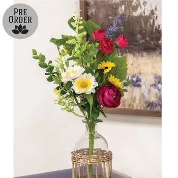 Breezy Summer Blooms Pick - 16", SA112619