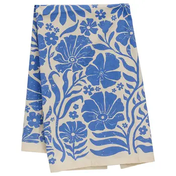 Spring Blue Flower Tea Towel 18 x 28, 19896