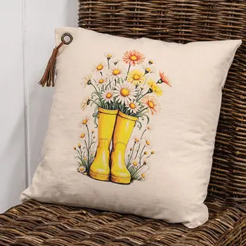 18 x18 Daisy Boots Cushion, 19903