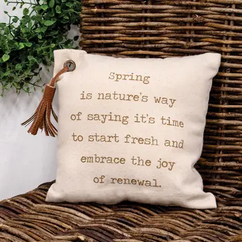 Spring Renewal Mini Cushion 8x8, 19905