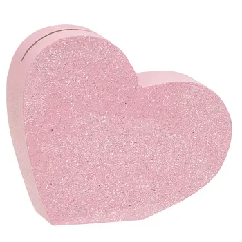 Chunky Glittered Heart Name Card Holders, 3/Set, 38960