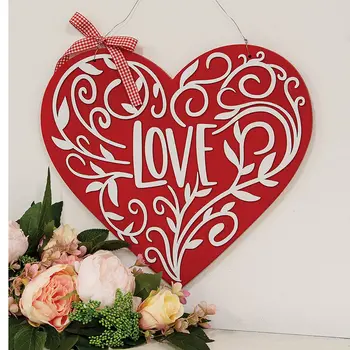 Vined Love Hanging Heart Sign, 38961