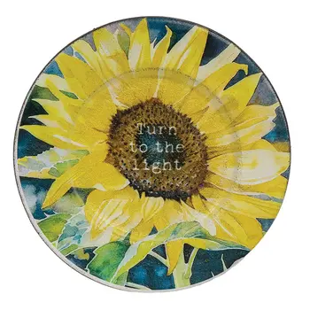Sunflower Trinket Trays 3 Asstd., 39041