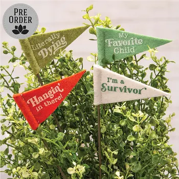 Felt Flag Plant Poke - 4 Asstd., 39044