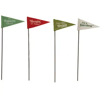 Felt Flag Plant Poke - 4 Asstd., 39044