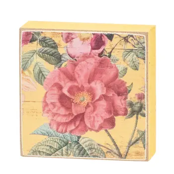 Forever Friends Vintage Floral 2" Square Block - 4 Asstd., 39049Forever Friends Vintage Floral 2" Square Block - 4 Asstd., 39049