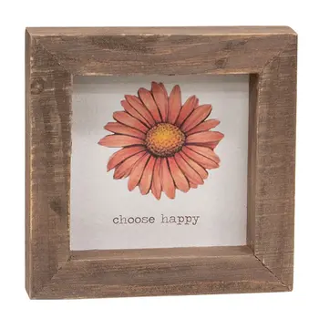 Daisy Framed Sign - 3 Asstd. , 39051