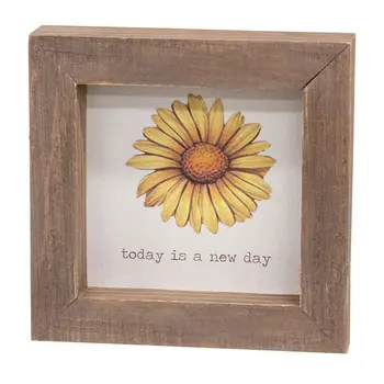 Daisy Framed Sign - 3 Asstd. , 39051