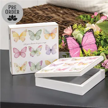 Butterfly Grid Hinged Box 2 Asstd., 39057